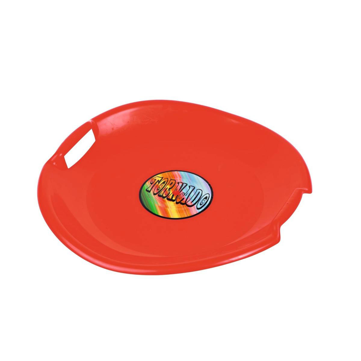 Tellerschlitten Tornado rot