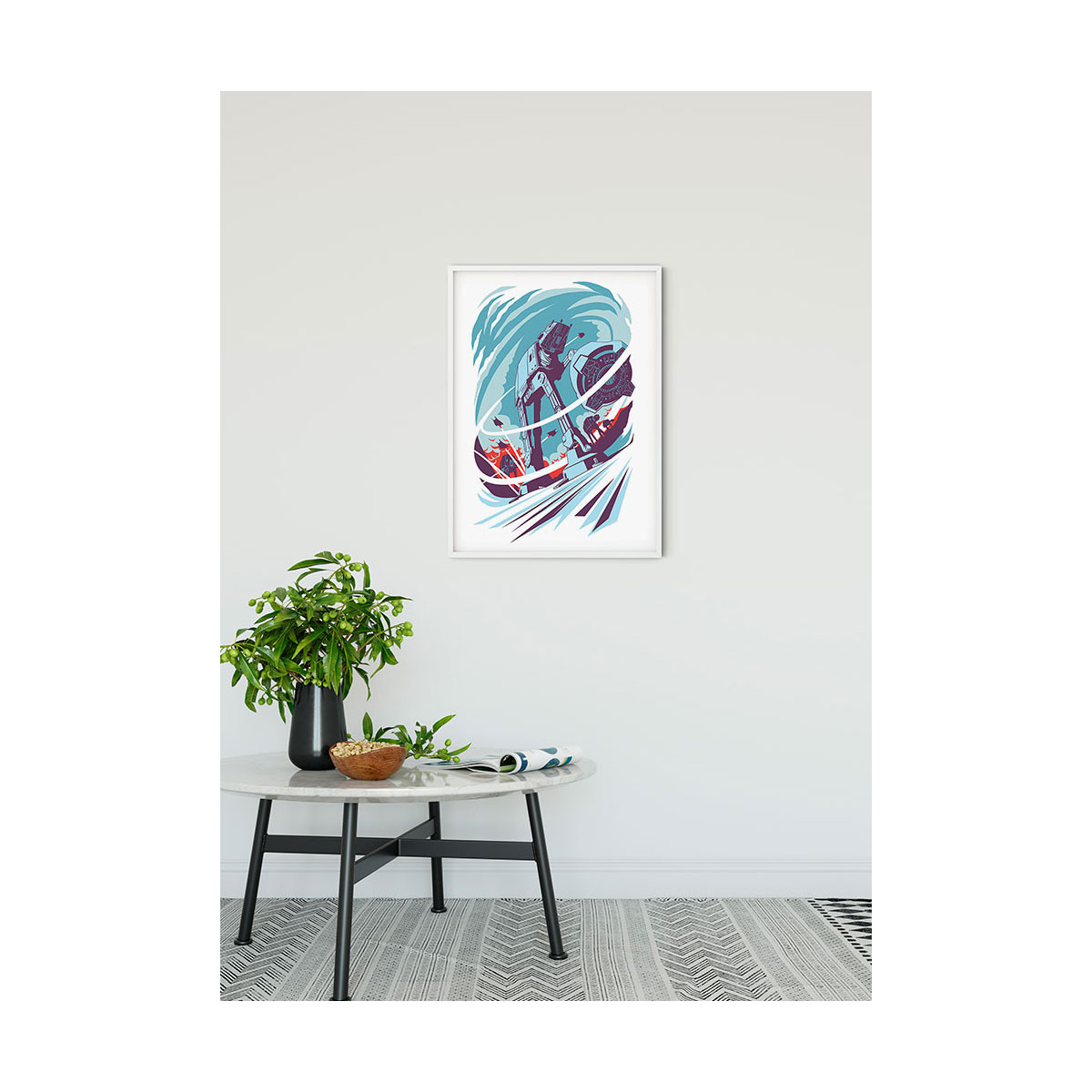 Komar  Wandbild Star Wars Classic Vector Hoth 50x70 cm