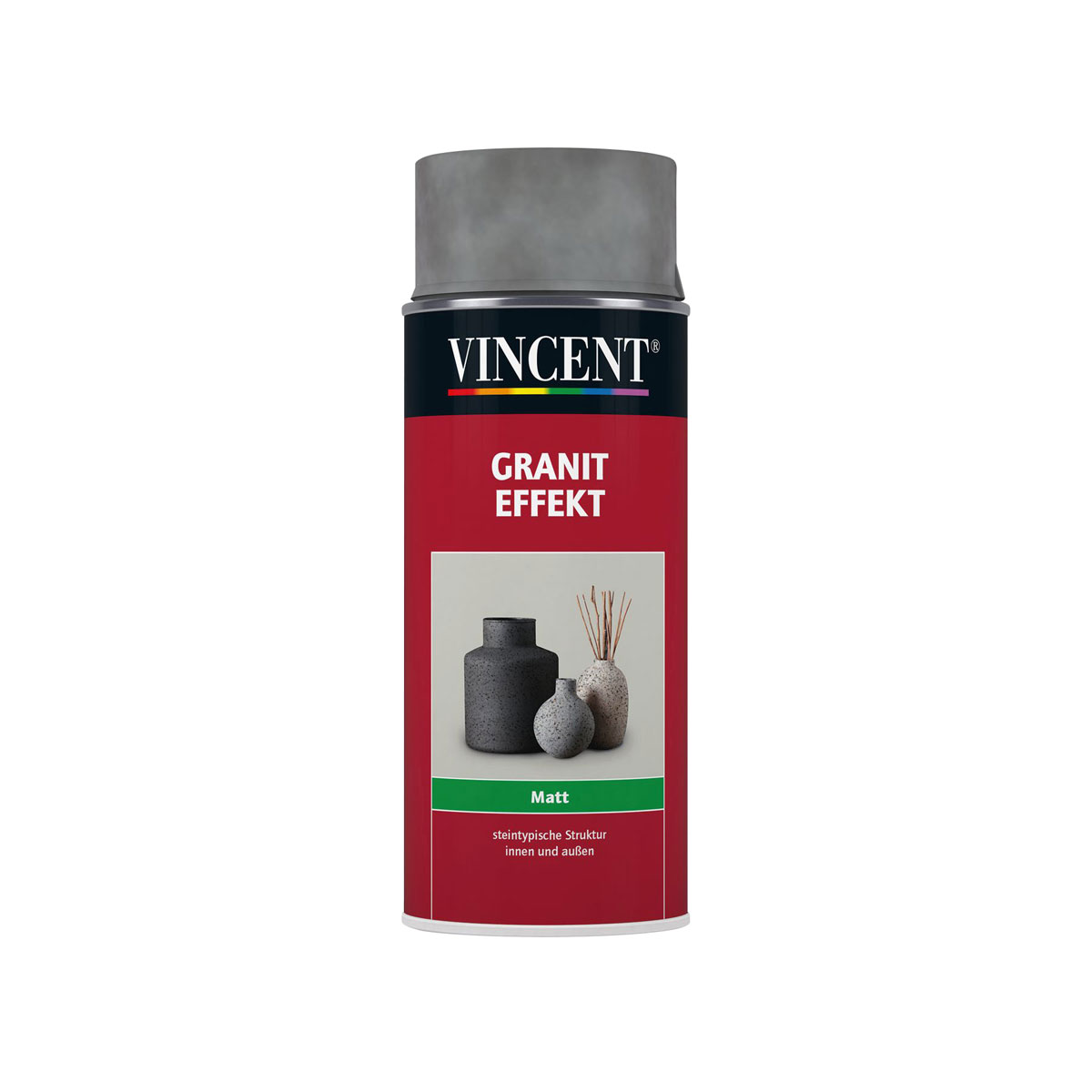 Vincent Granit Effekt Spray grau seidenmatt 400 ml