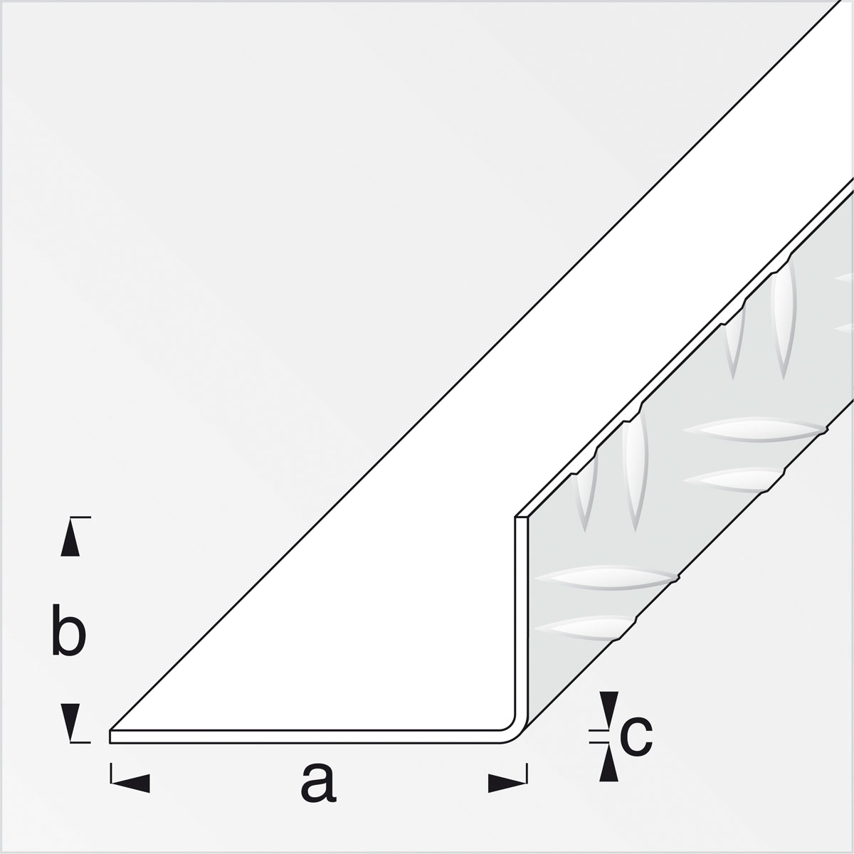 MyTool Riffelblechwinkel 29,5 x 53,6 mm 1m blank Bild 2