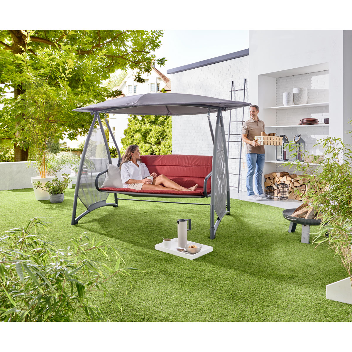 Haveson Hollywoodschaukel Sunshine 3-Sitzer Bild 4