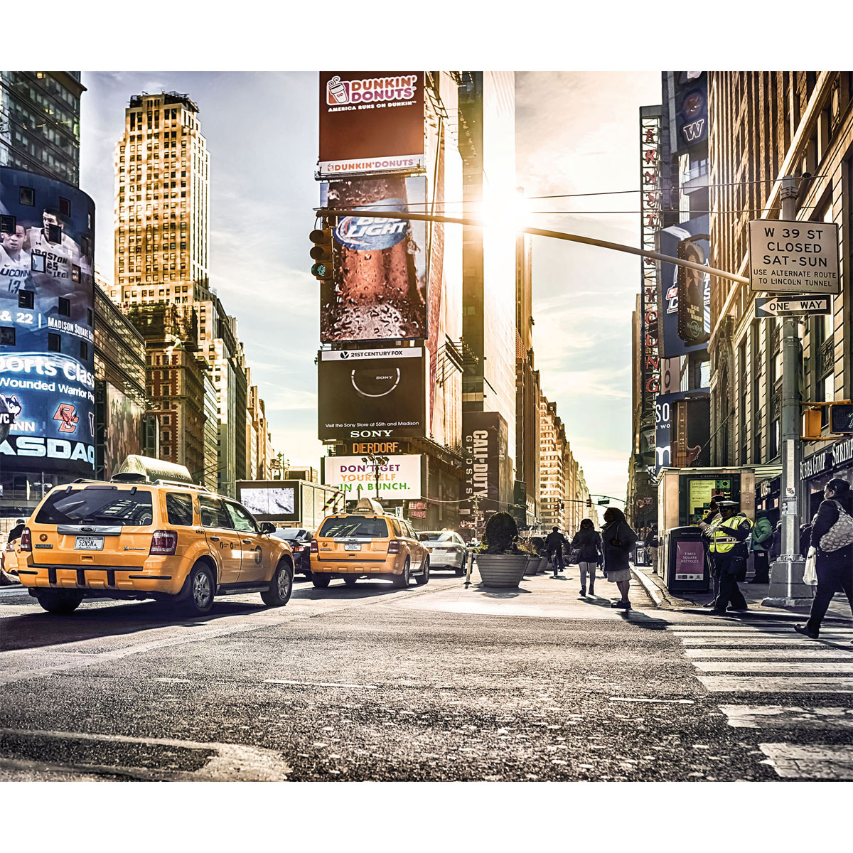 Komar  Vlies Fototapete Times Square 300x250 cm Bild 2