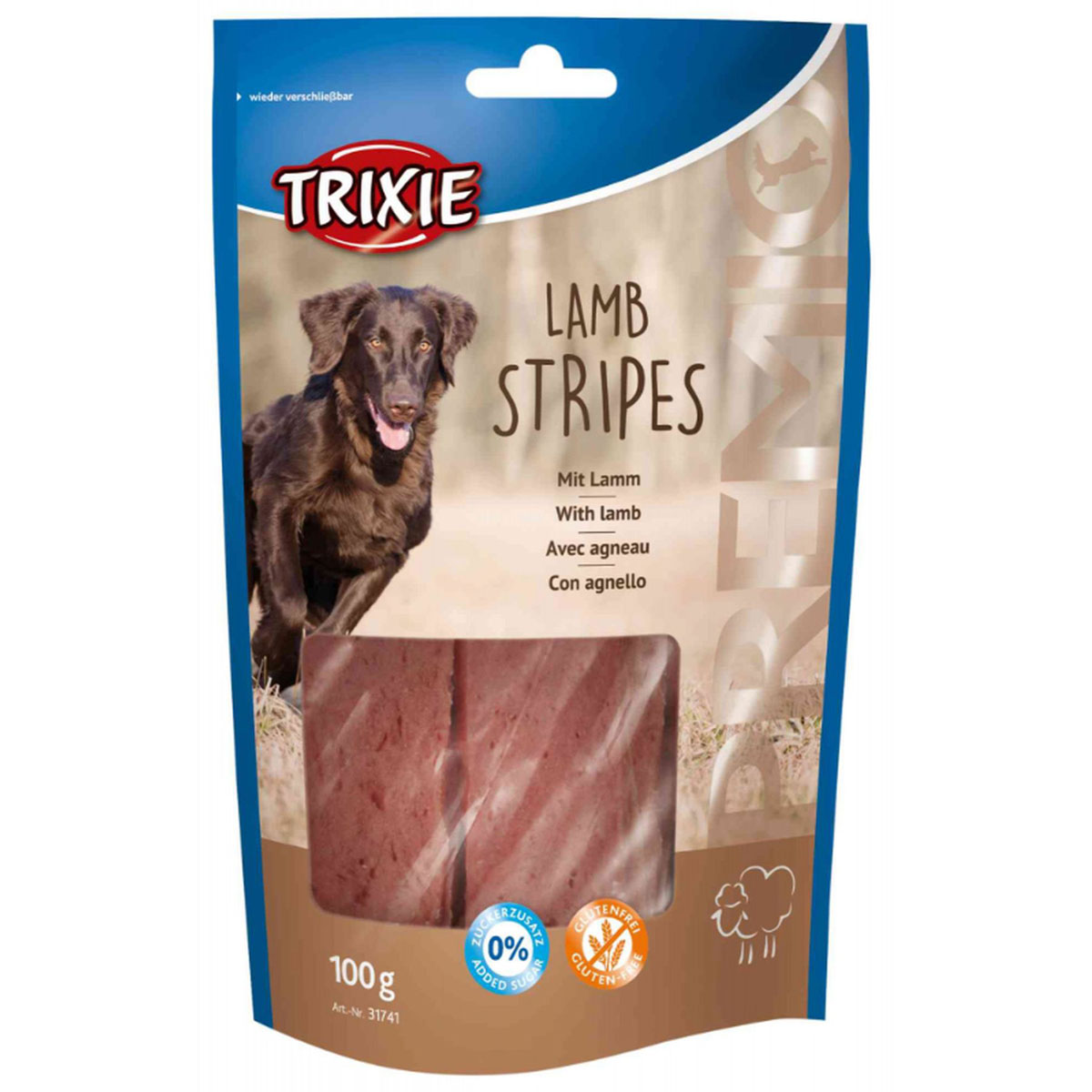 Trixie  Premio Lamb Stripes 100g