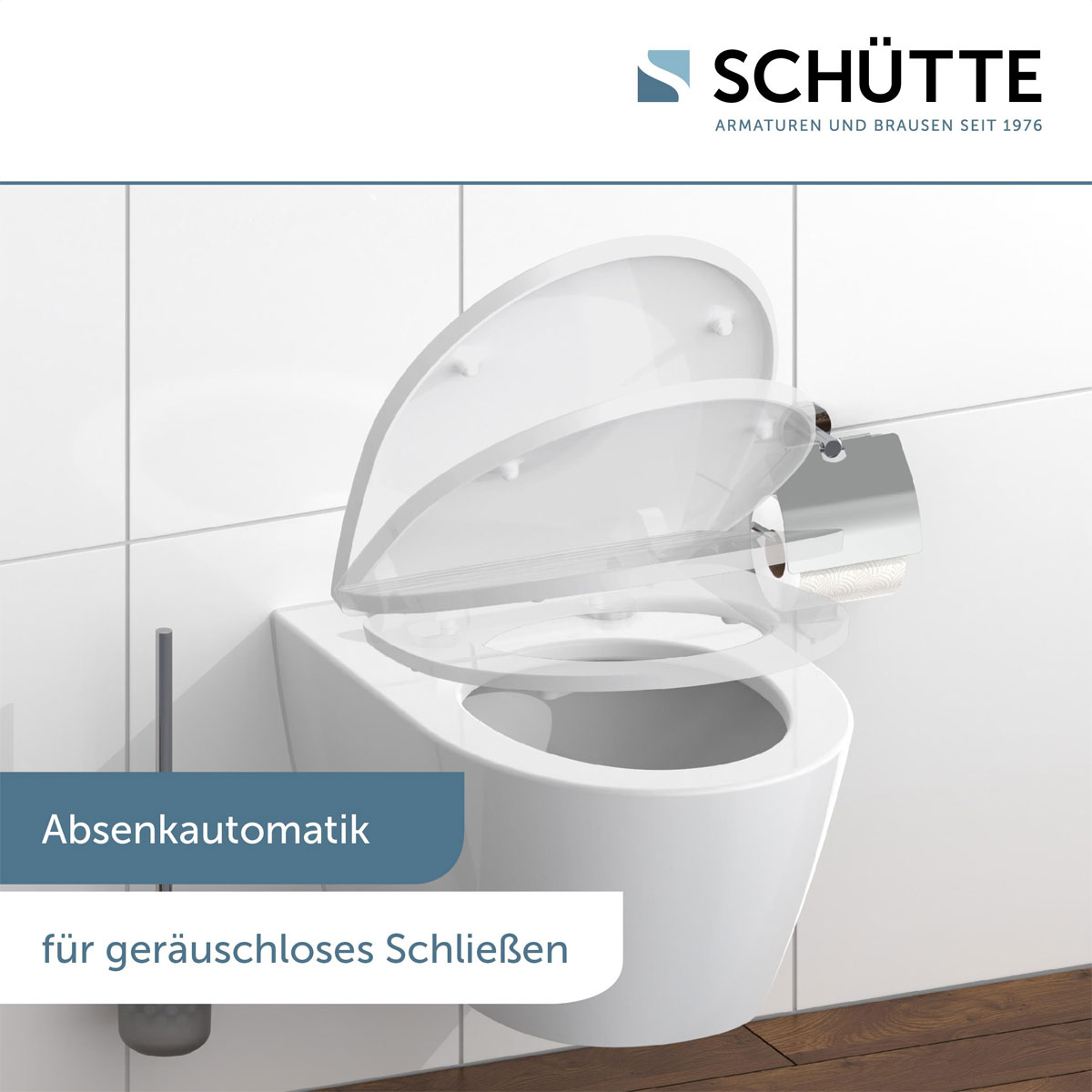 Schütte Duroplast HG WC-Sitz WHITE WAVE mit Absenkautomatik und Schnellverschluss Bild 7