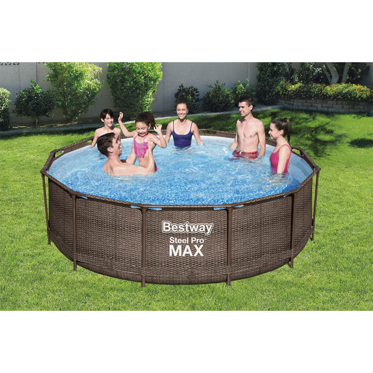 Bestway Frame Pool Komplett-Set mit Filterpumpe und Sicherheitsleit Bild 11
