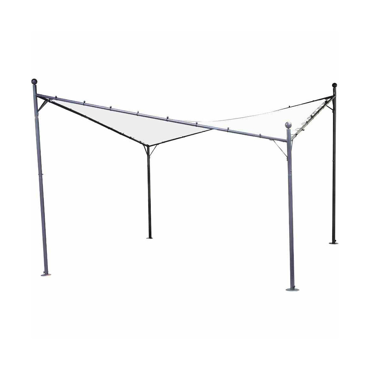 Siena Garden Pavillon „Berlino“, 400x400 cm, weiß