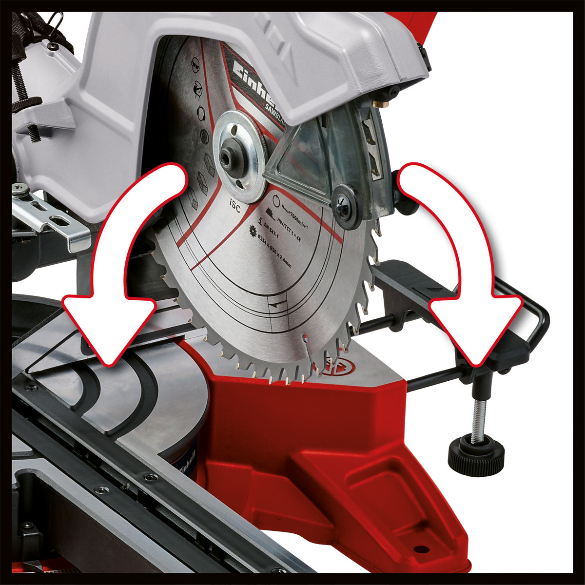 Einhell Zug-Kapp-Gehrungssäge TE-SM 10 L Dual Bild 8