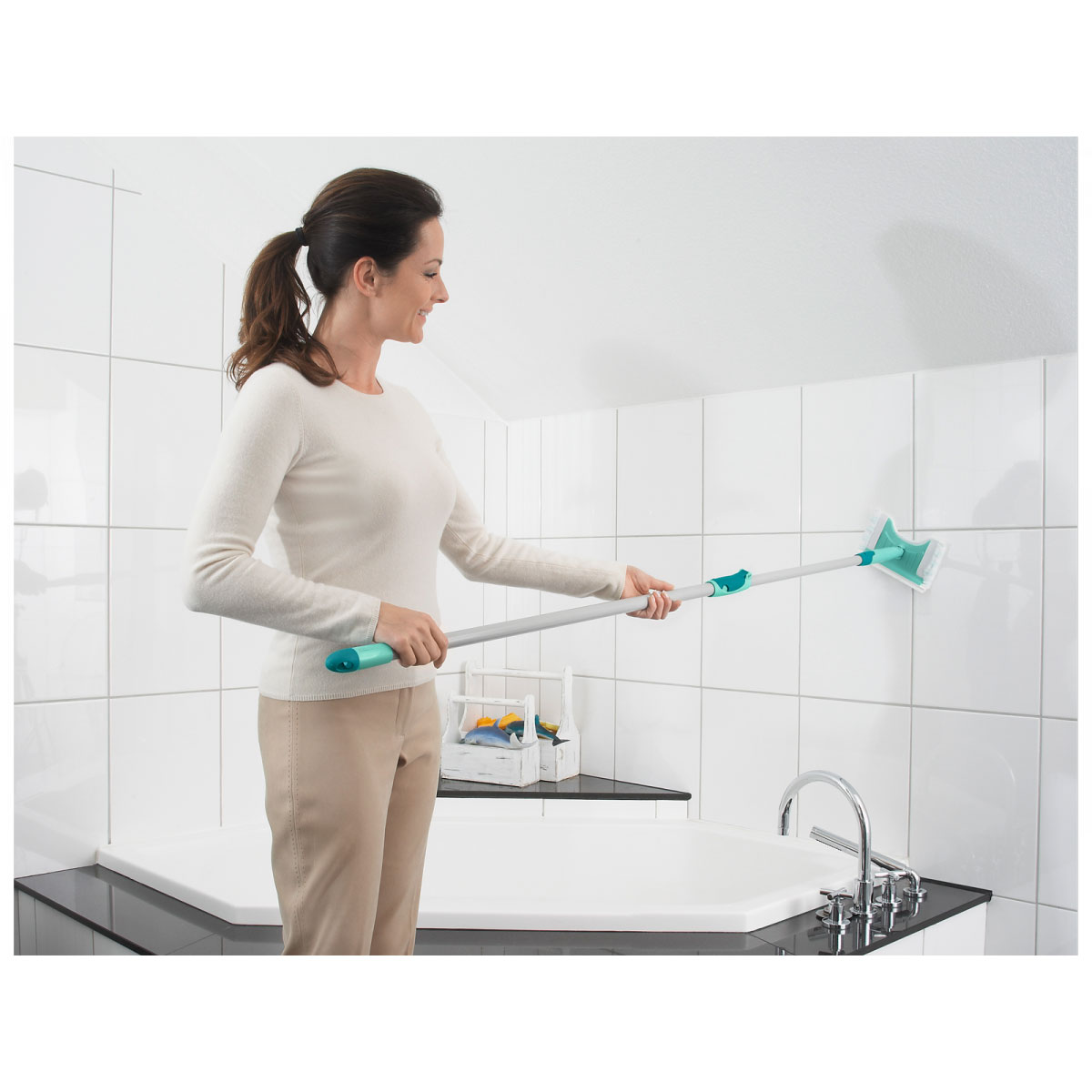 Leifheit Fliesen- und Wannenwischer Flexipad Telesk. Bild 3
