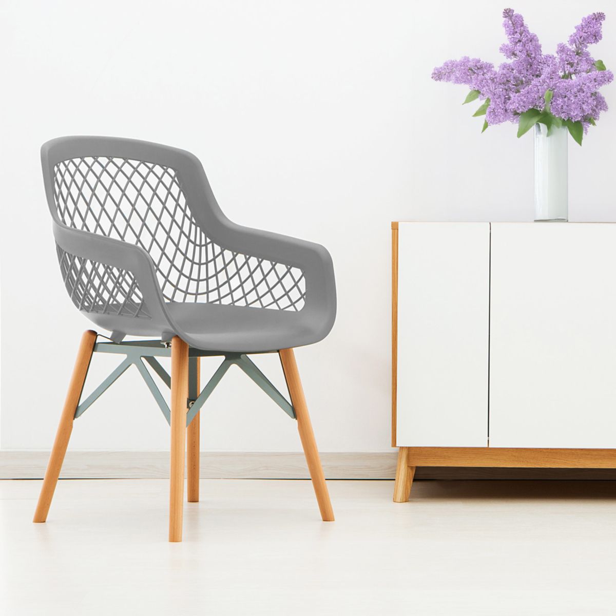 Stuhl Pure Style 2er-Set grau Bild 3