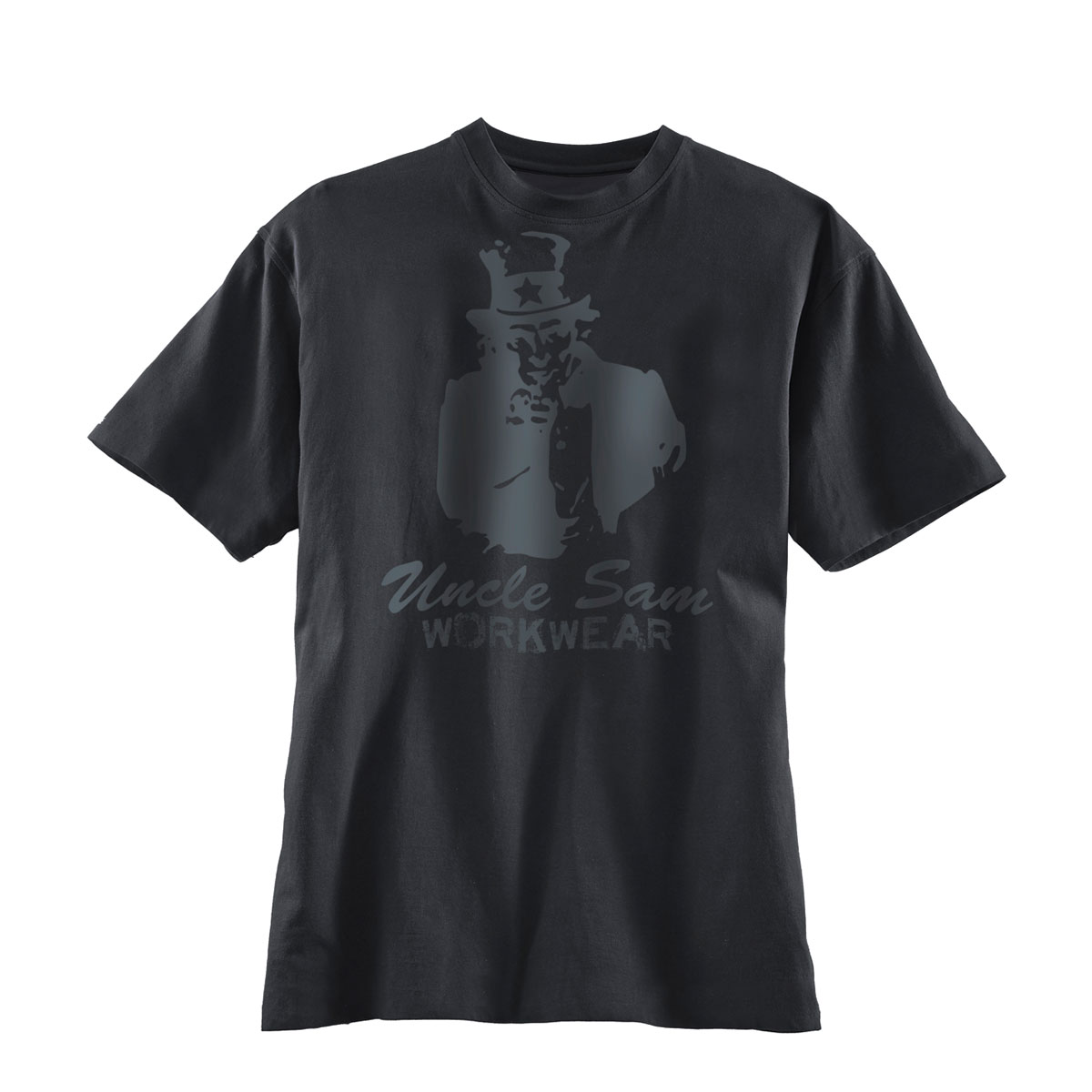 Uncle Sam  T-Shirt anthrazit/ schwarz Größe XXL