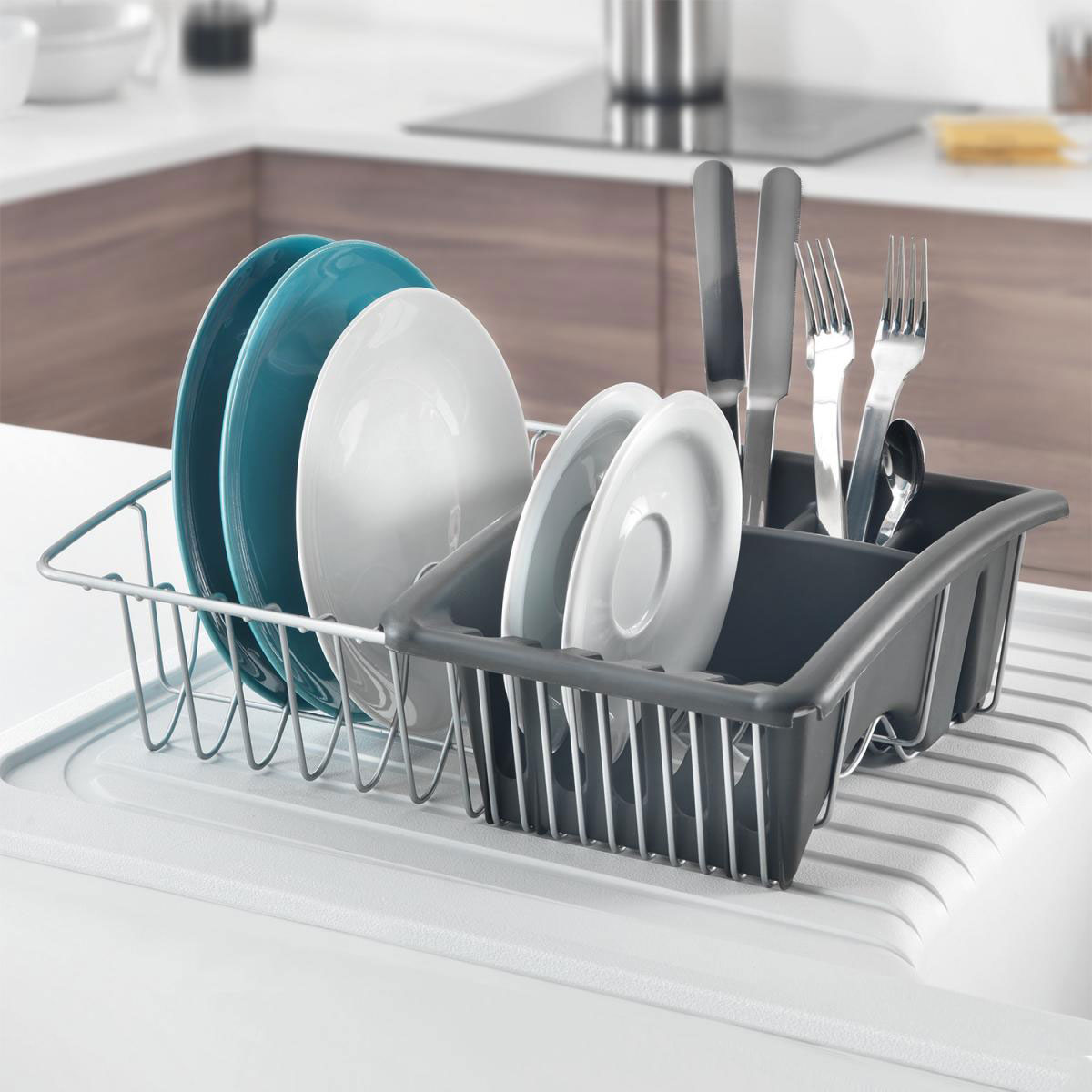 Metaltex Spülkorb Aquatex mit Besteckkorb Bild 2