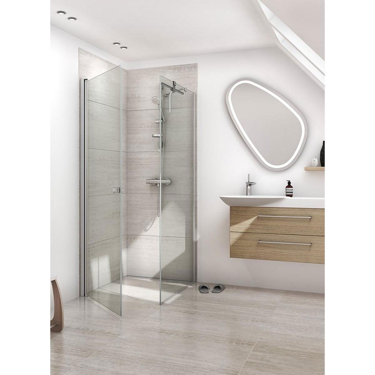 Scanbad SET Match Drehtür mit Seitenwand Bild 1