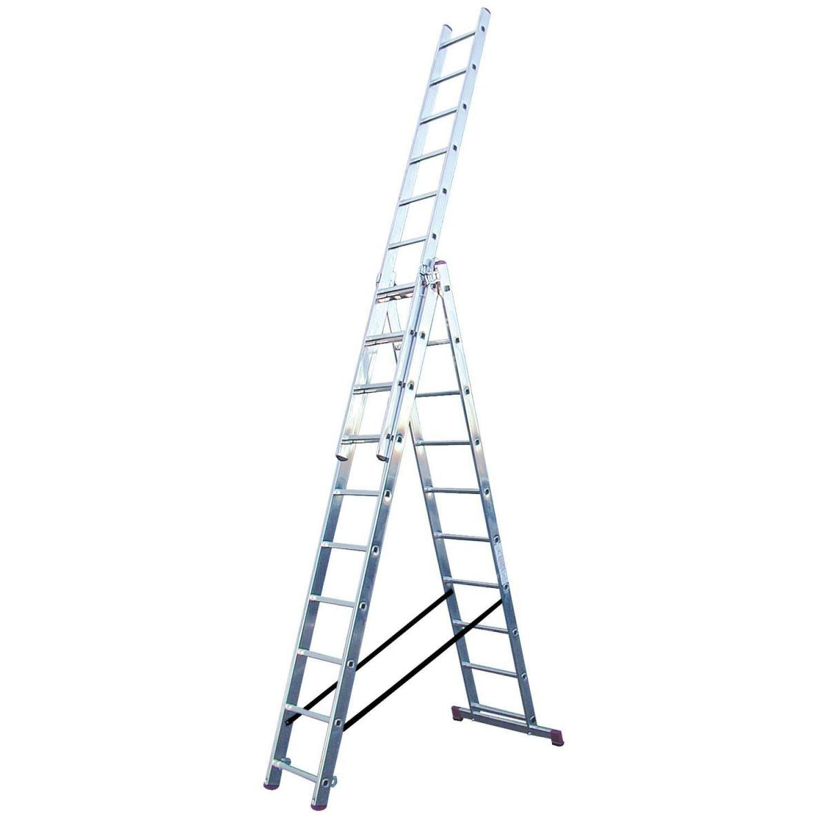 Krause Corda Vielzweckleiter 3 x 10 Sprossen Treppe