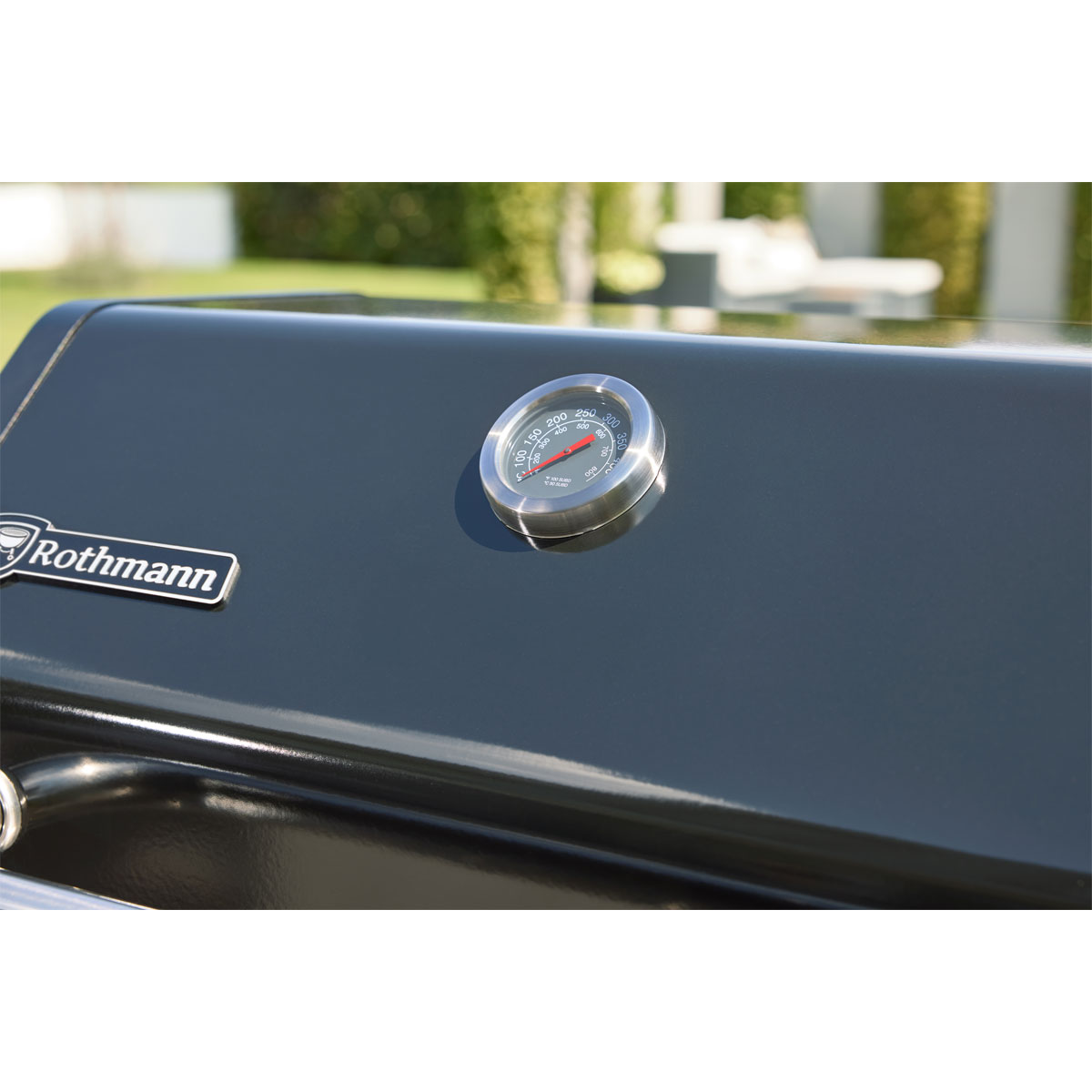 Rothmann Gasgrillwagen Daytona 5 Plusschwarz mit Edelstahlapplikationen Bild 6