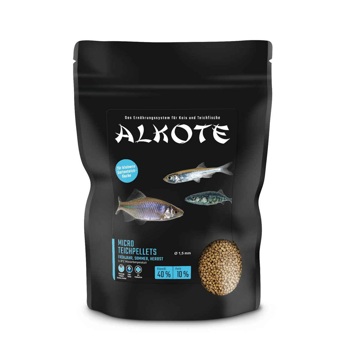ALKOTE Teichfisch-Futter Micro Teichpellets 600g