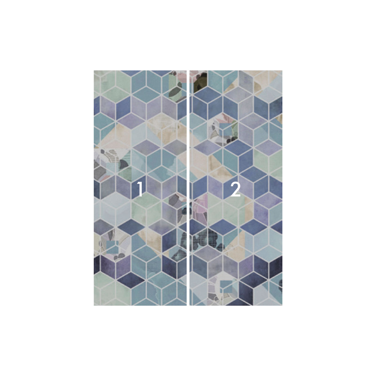 Komar  Vlies Fototapete Geometric Blue 200x250 cm Bild 3