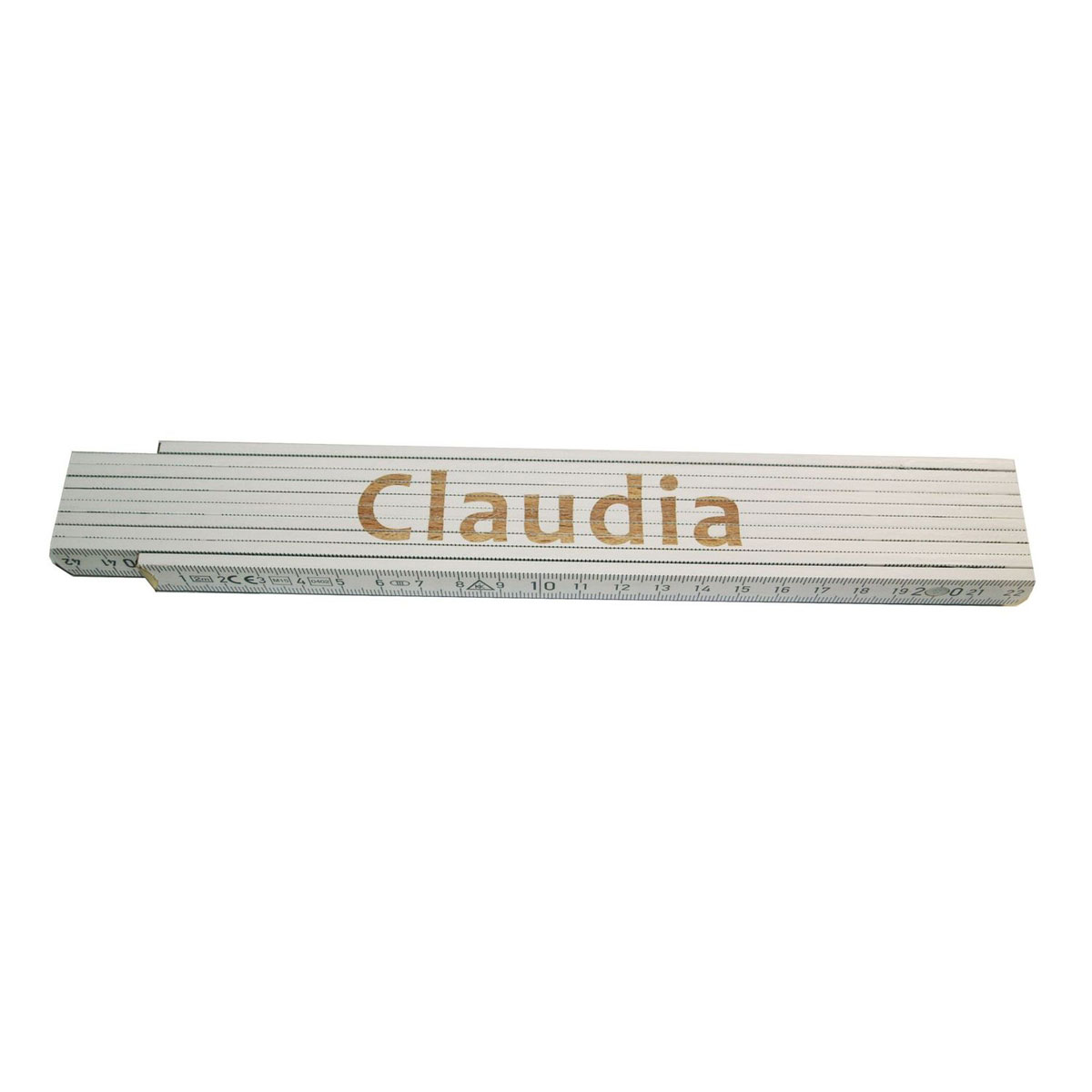 Meterstab Claudia 2m weiß