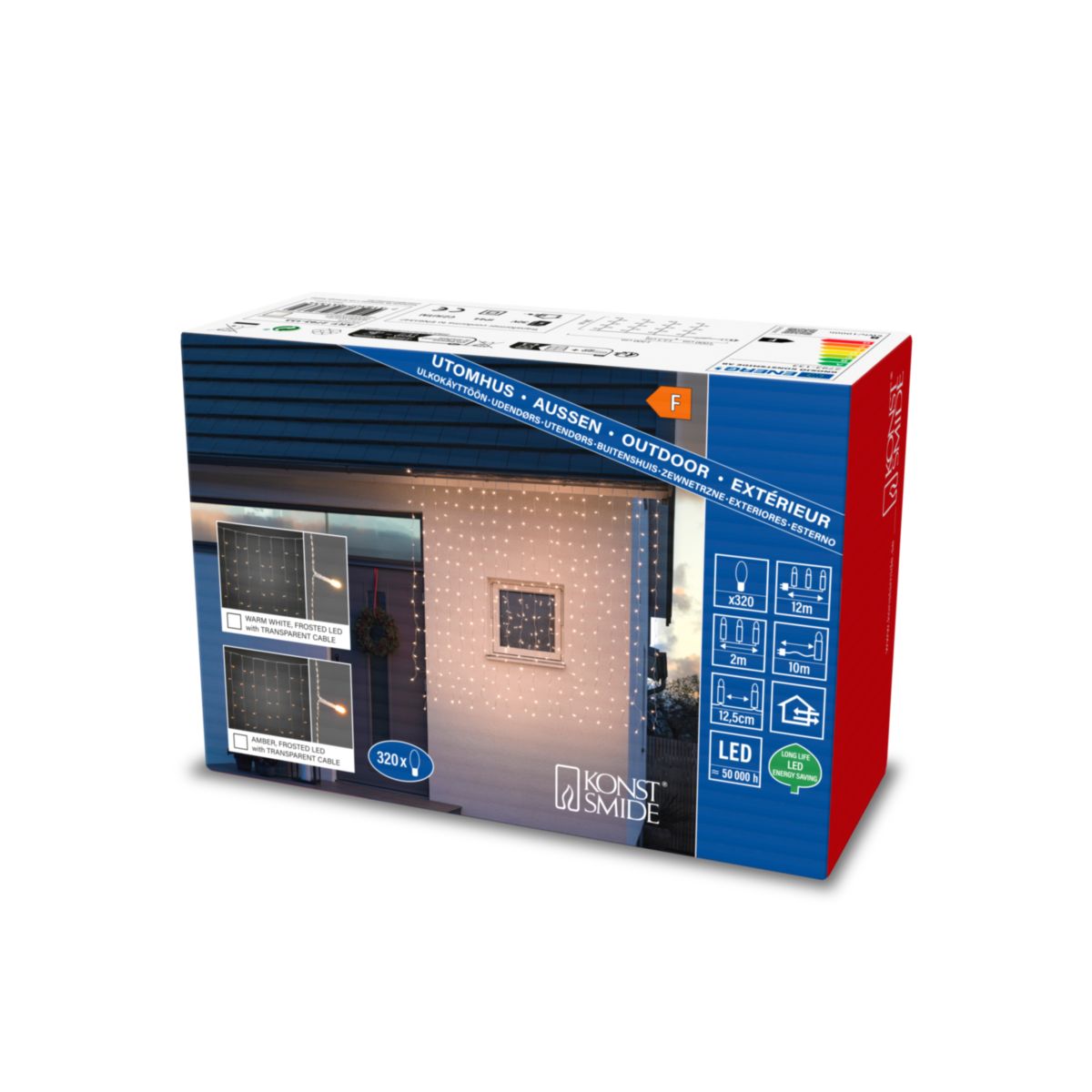 Konstsmide LED Lichtervorhang gefrostet Bild 4