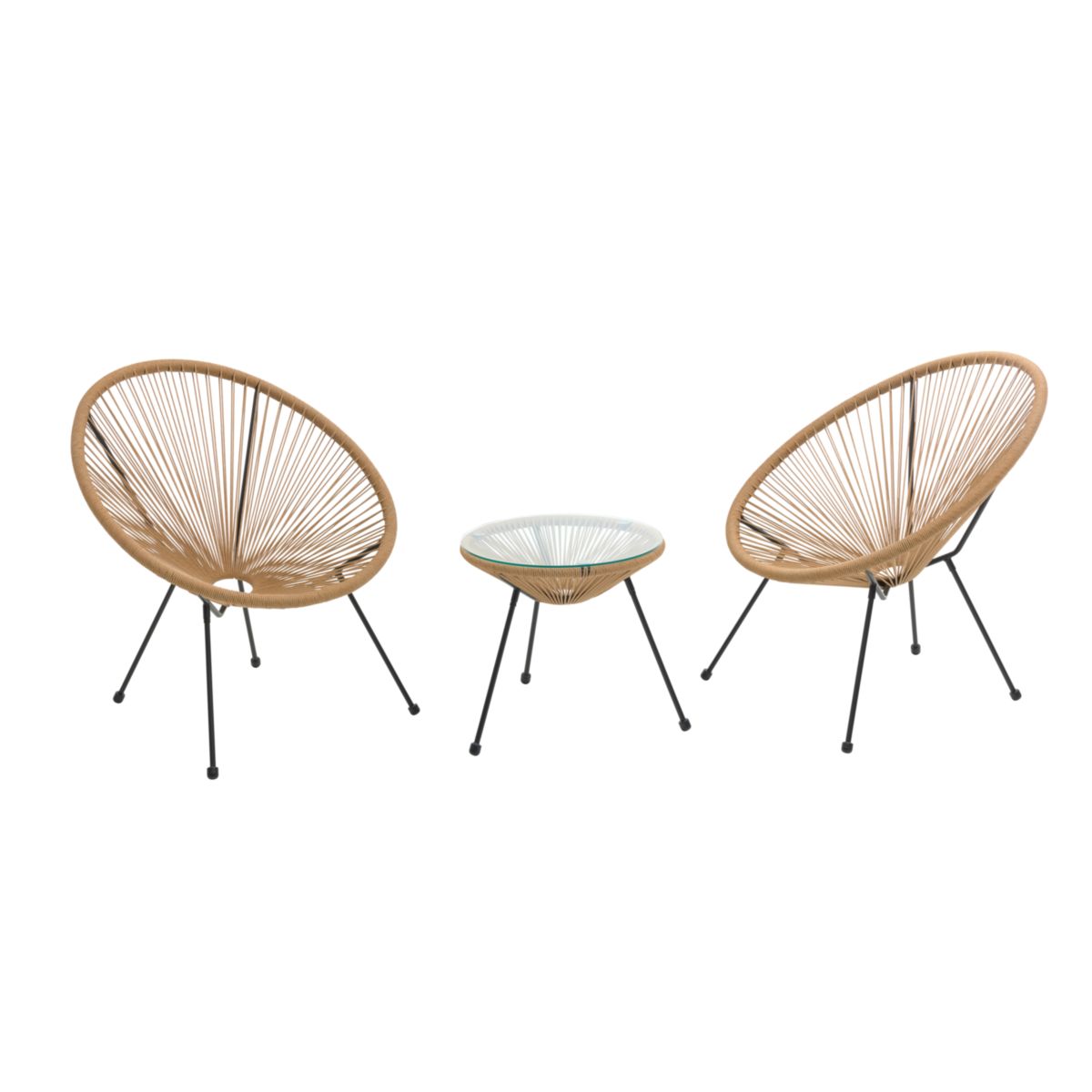 Haveson Beistelltisch Bali 45x45cm Bild 2