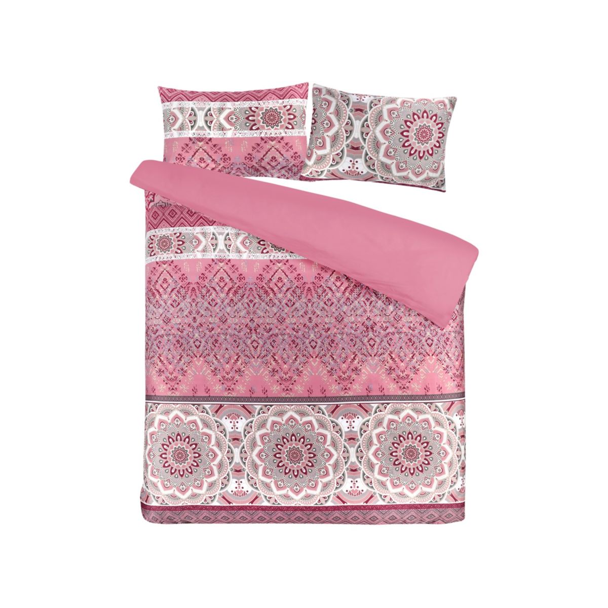 Bettwäsche Alegra 125-NL Multi / Rosa 200cm x 240cm Bild 2