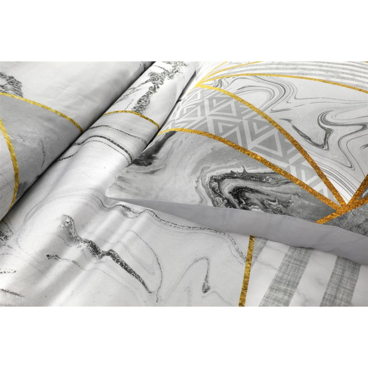 Bettwäsche Bavaria 125-GB Grau / Gold 260cm x 220cm Bild 5