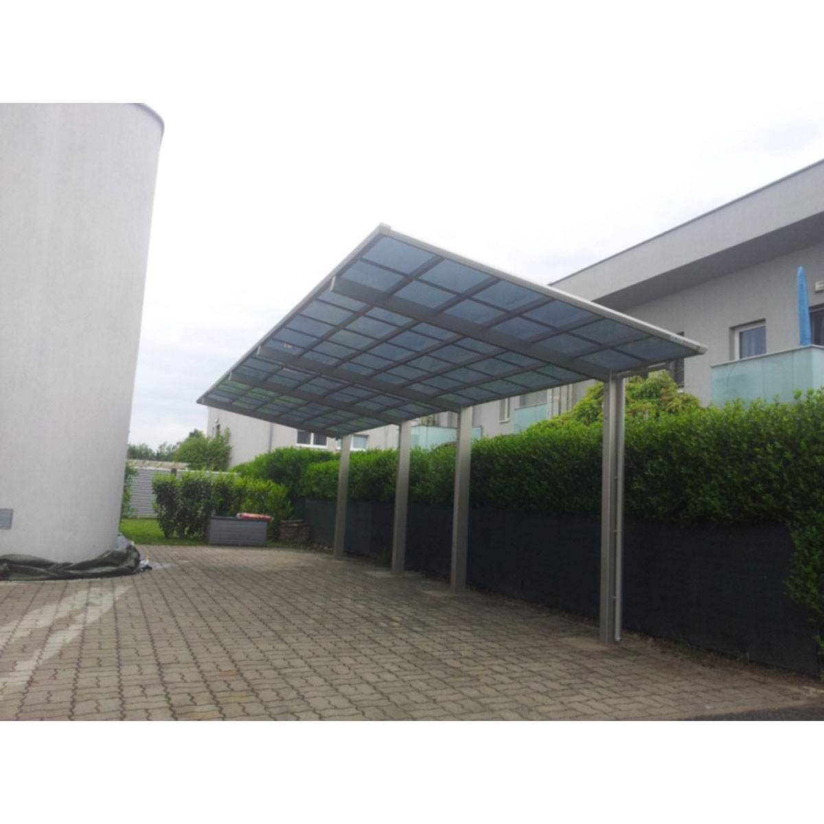 Ximax Carport Alu Linea 80 Tandem Edelstahl-Look Bild 3