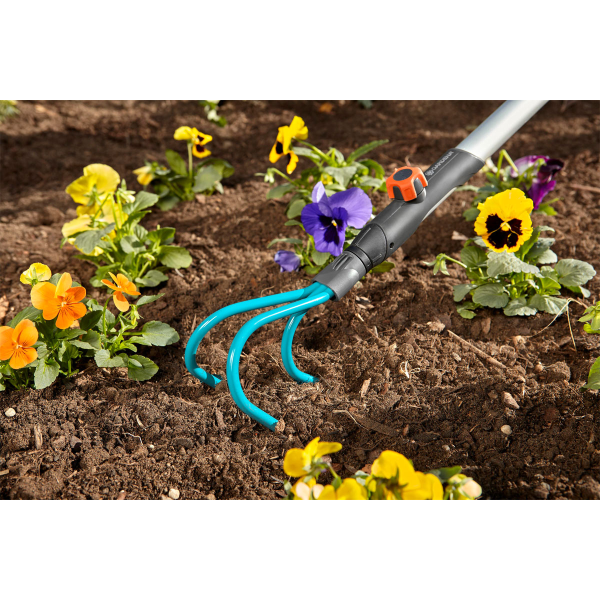 Gardena  Combisystem-Set mit Rechenbesen und Grubber 3-teilig Bild 2