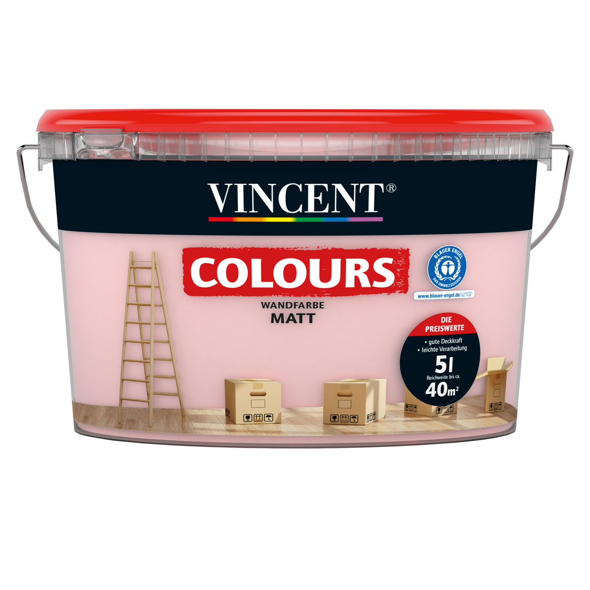 Vincent Wandfarbe Colours Pure 5 L