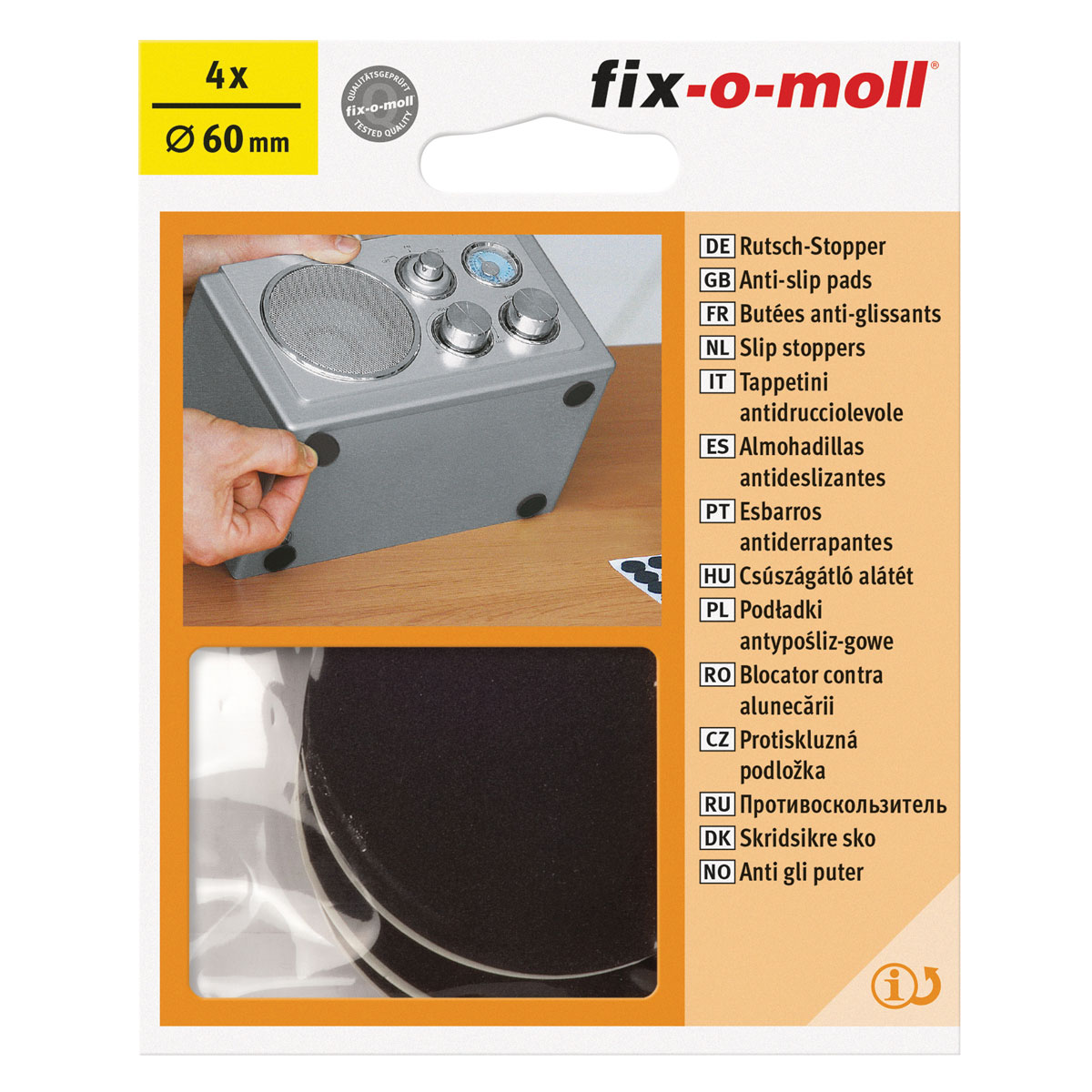 Suki Rutschstopper klebend Durchmesser 6 cm schwarz 4 Stück Bild 2