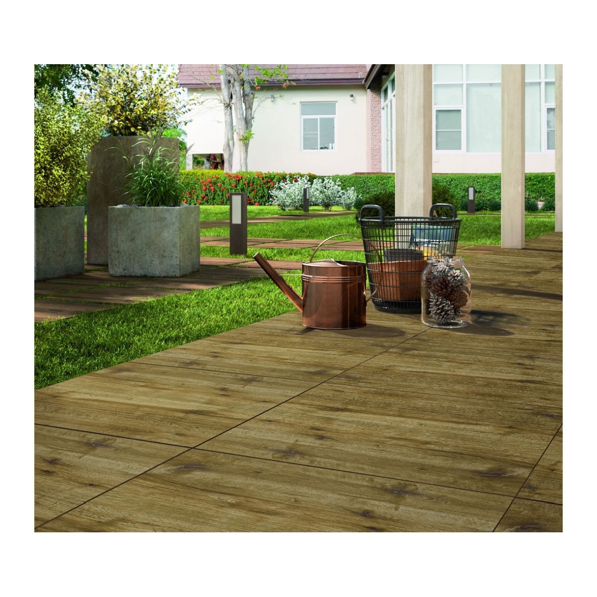 Feinsteinzeug-Platte No 1 Tile Wood braun 60 x 60 x 2 cm Bild 2