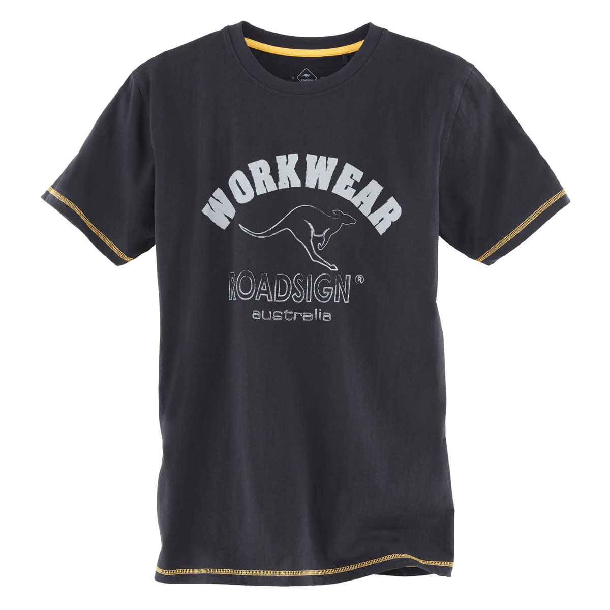 Roadsign T-Shirt schwarz-gelb Größe XXL