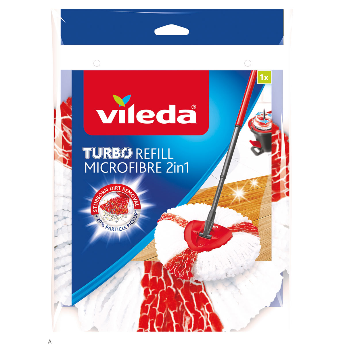Vileda Wischmop Ersatzkopf Turbo 2in1 EasyWring und Clean