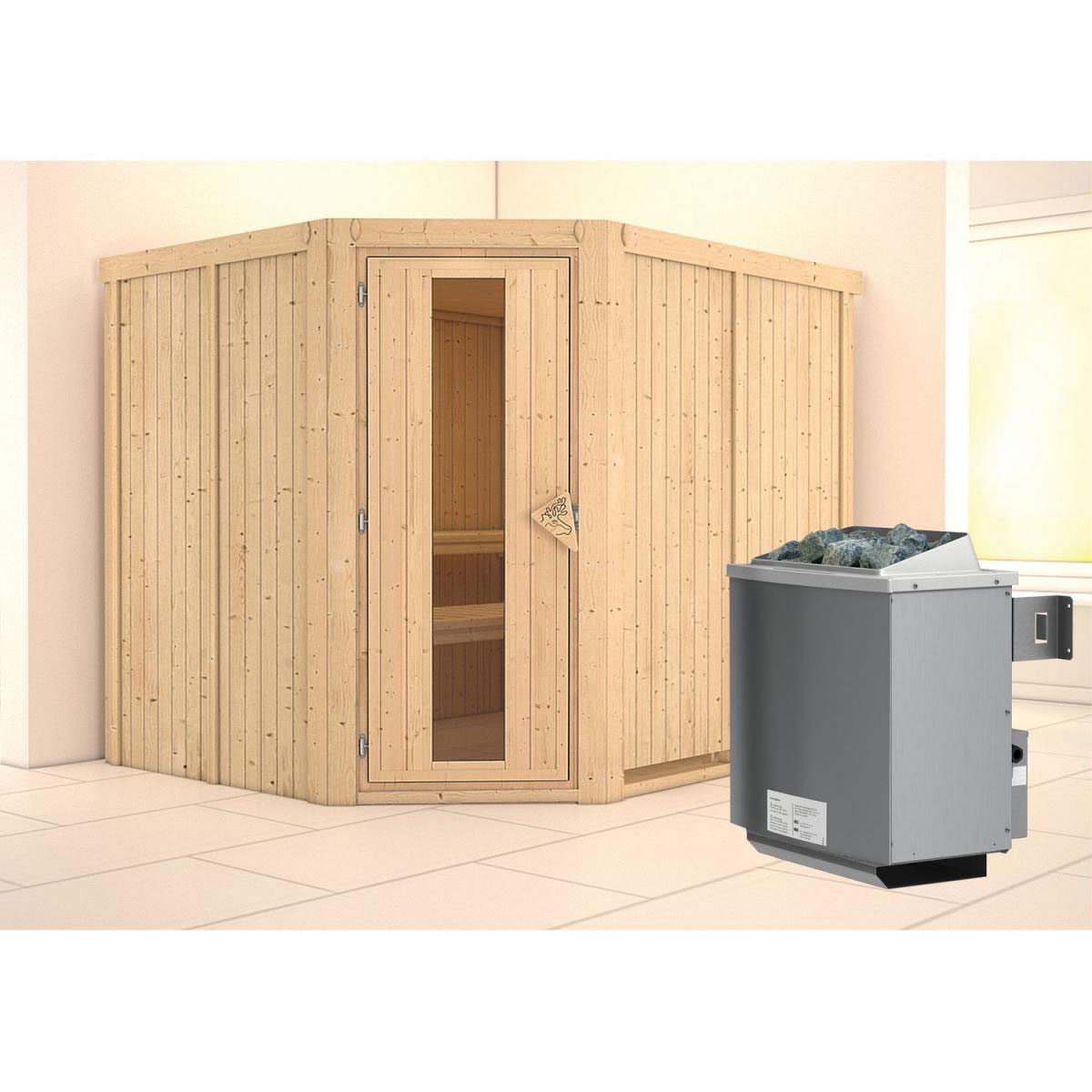 Karibu Malin Eckeinstieg Tür gedämmt ohne Kranz Bild 1