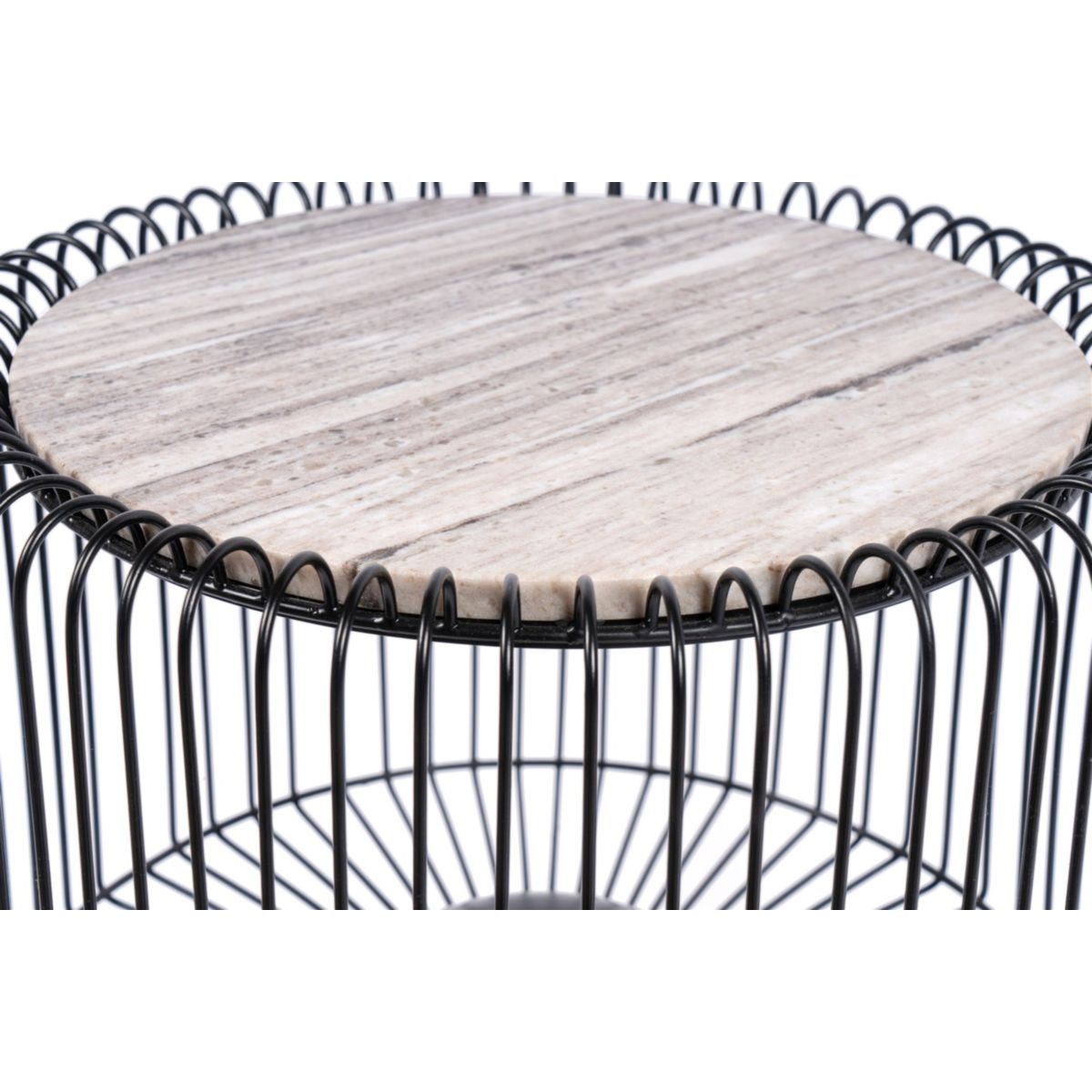 Beistelltisch Malibu 125 braun schwarz gold Bild 3