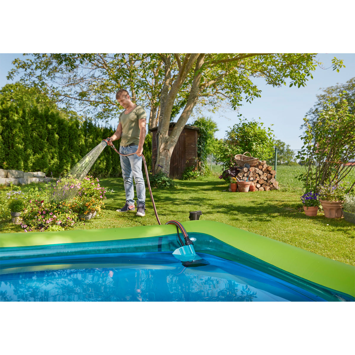 Gardena Klarwasser-Tauchpumpe 2000/2 Li-18 ohne Akku Bild 4