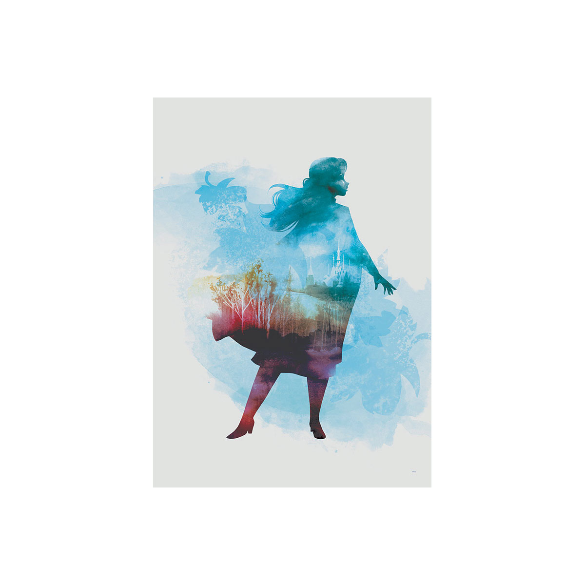 Komar  Wandbild Frozen Anna Aquarell 50x70 cm Bild 1