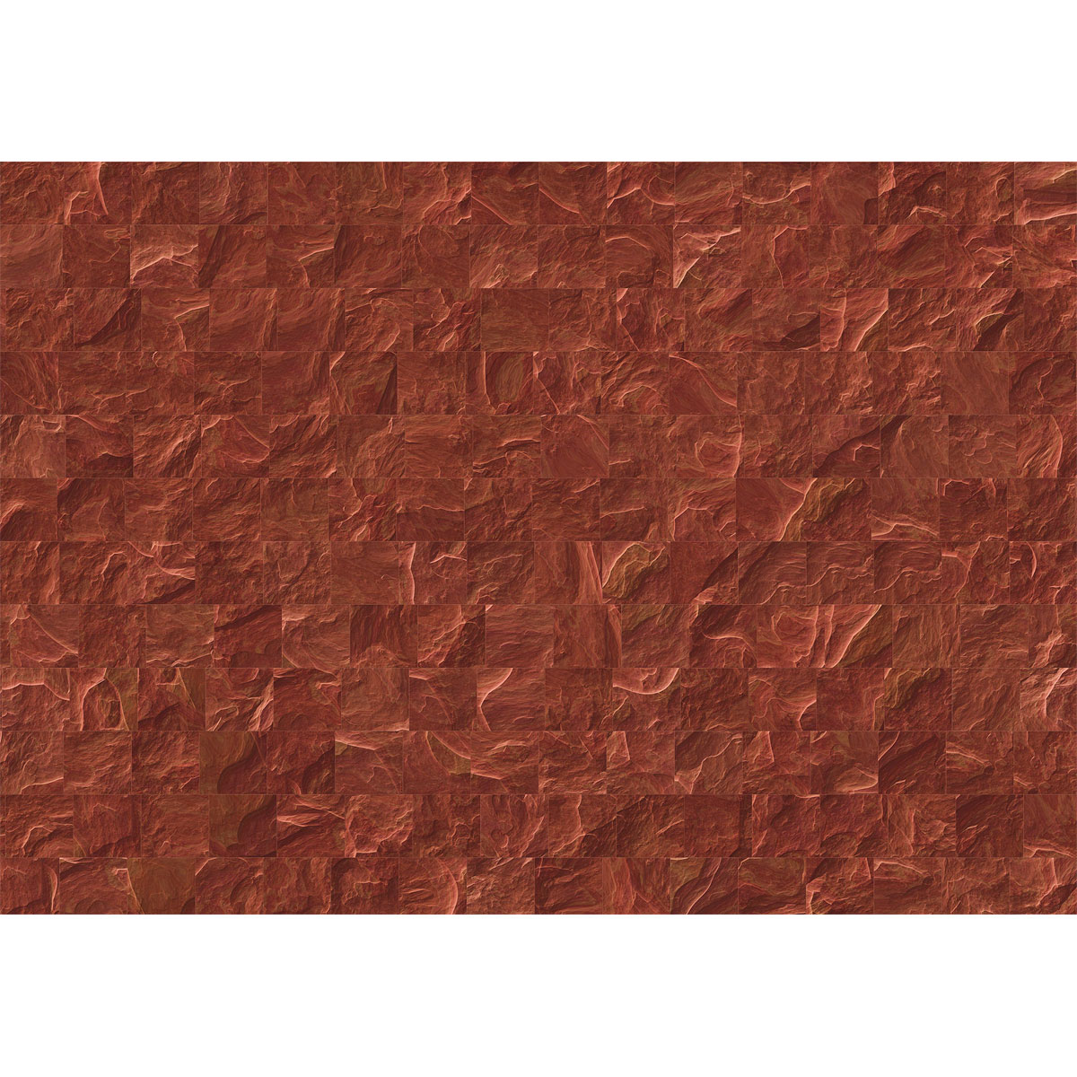 Komar  Vlies Fototapete Red Slate Tiles 400x280 cm Bild 2