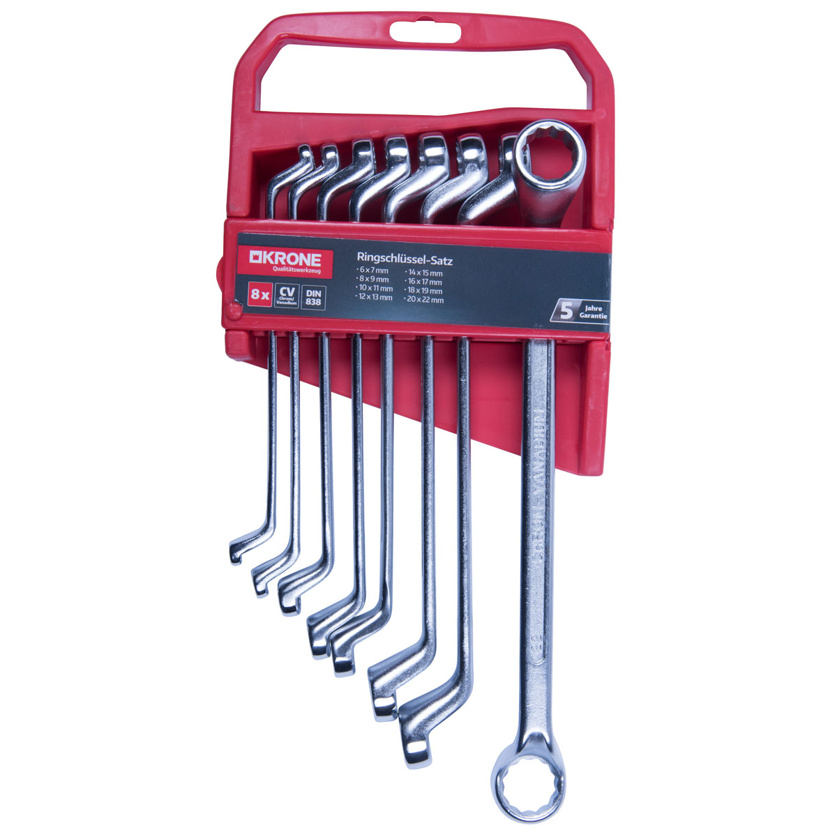 Krone Gabel-Ringschlüssel-Satz 6-22 mm 12-teilig