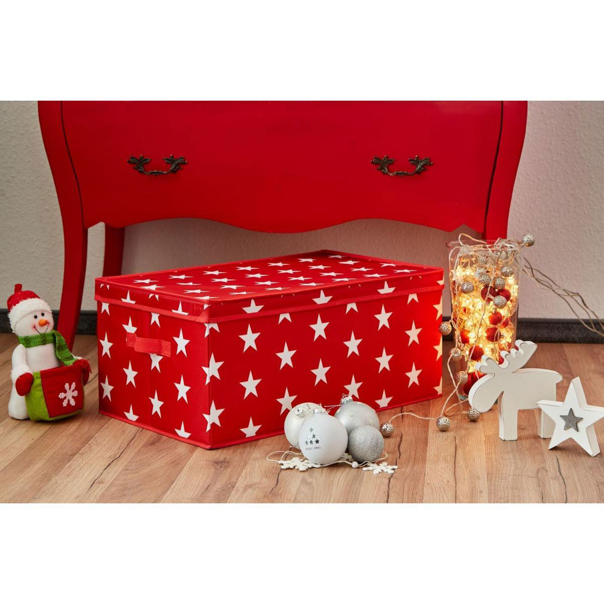 Aufbewahrungsbox für z.B Weihnachtskugeln rot 30 Fächer Bild 7