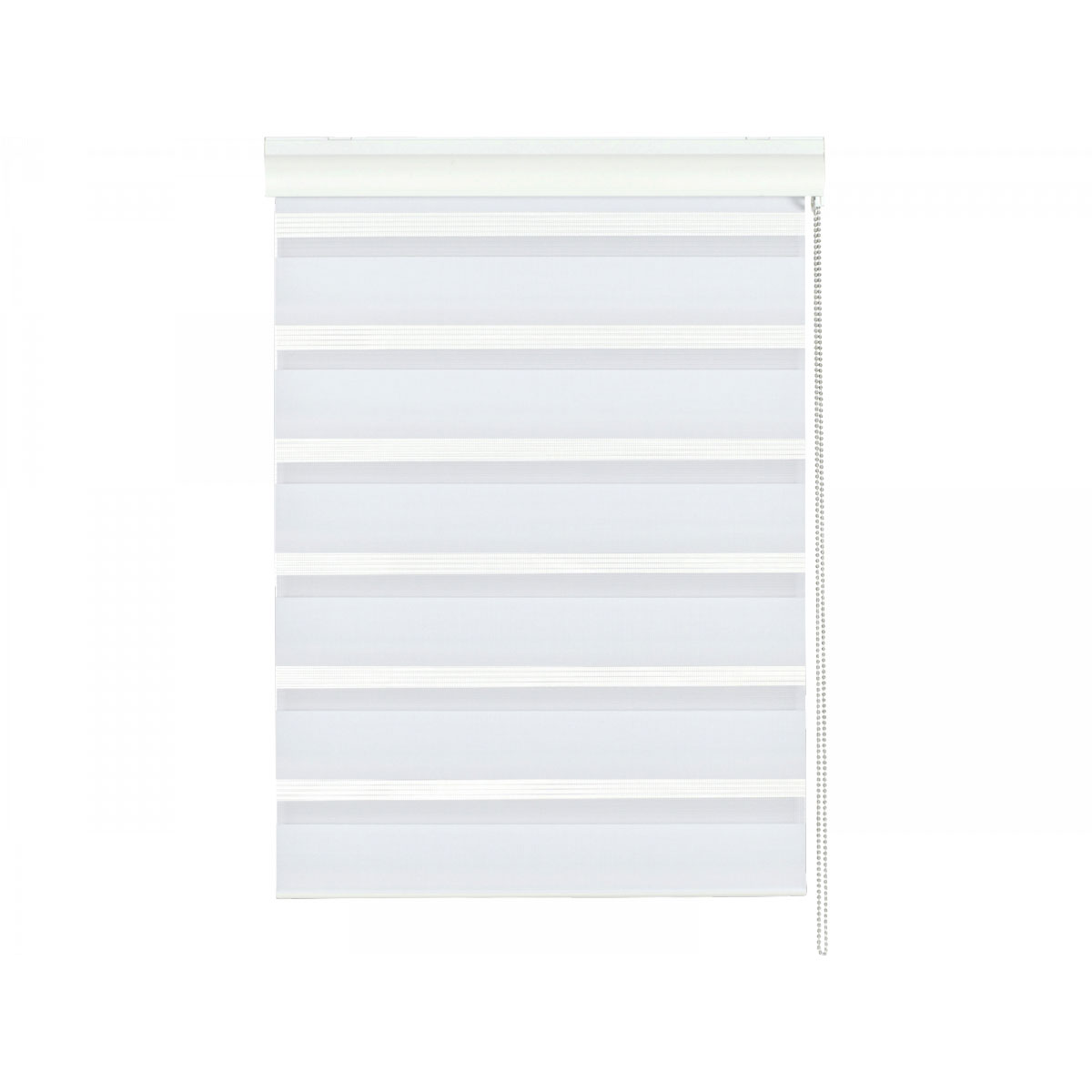Gardinia Doppelrollo mit weißer Aluminiumkassette weiß