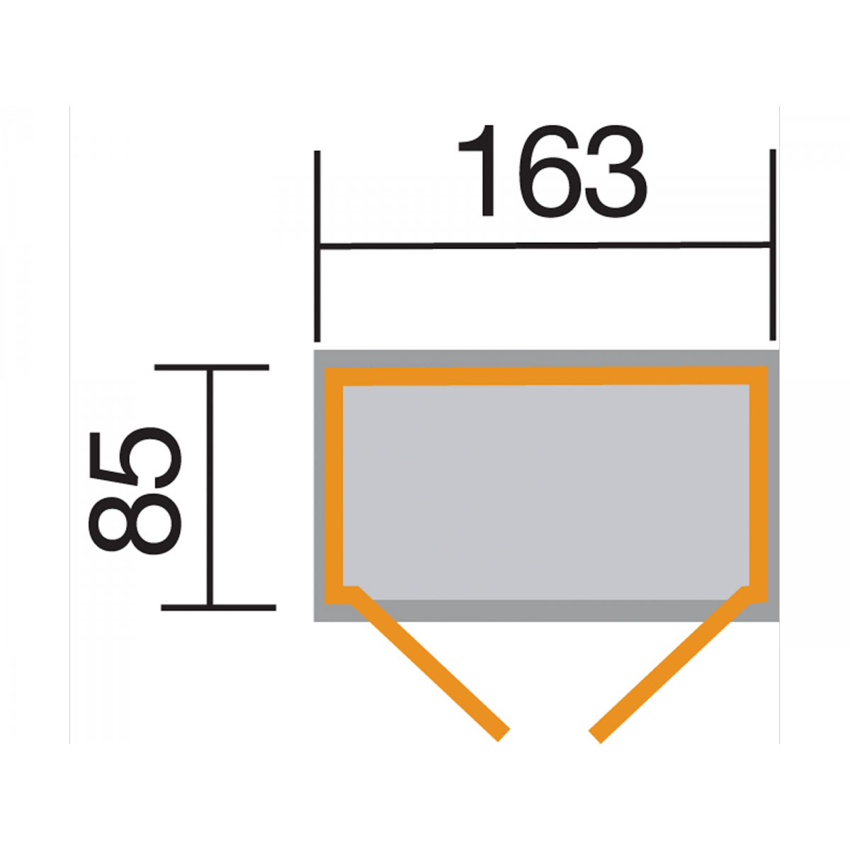 Weka Gartenschrank 2 mit Doppeltür 14 mm Bild 2