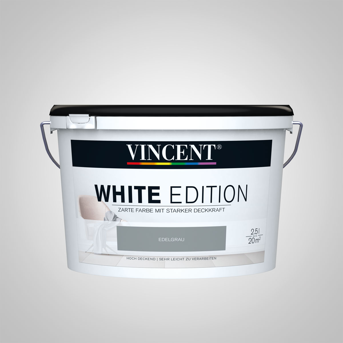 Vincent White Edition Edelgrau 2,5 L
