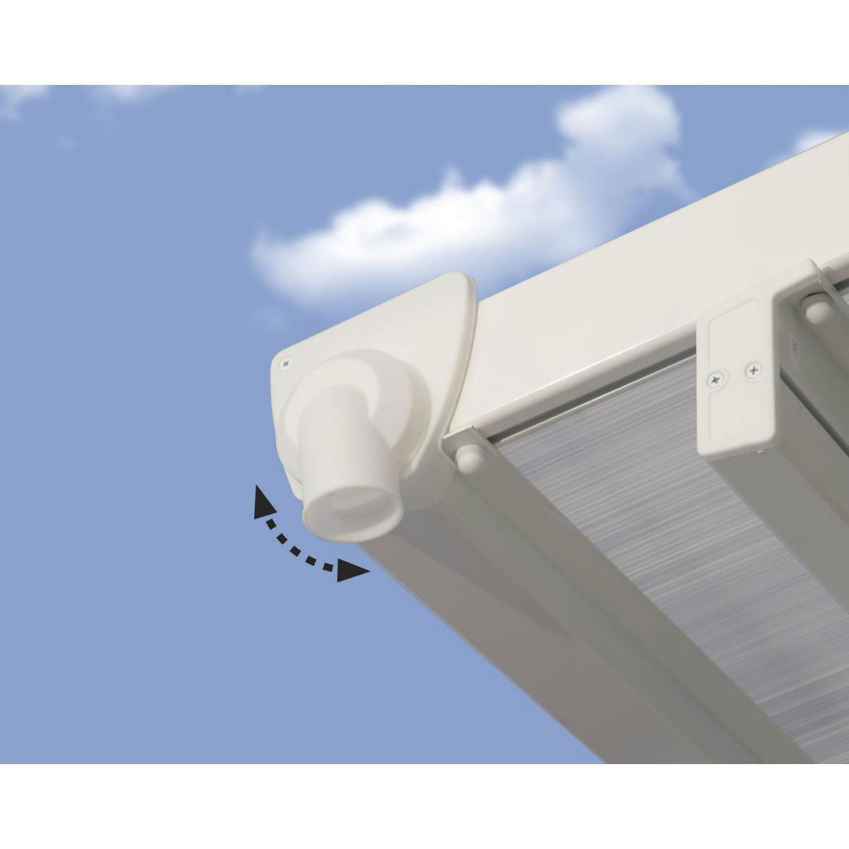 Palram Terrassenüberdachung Feria 420 x 400 cm weiß Bild 9