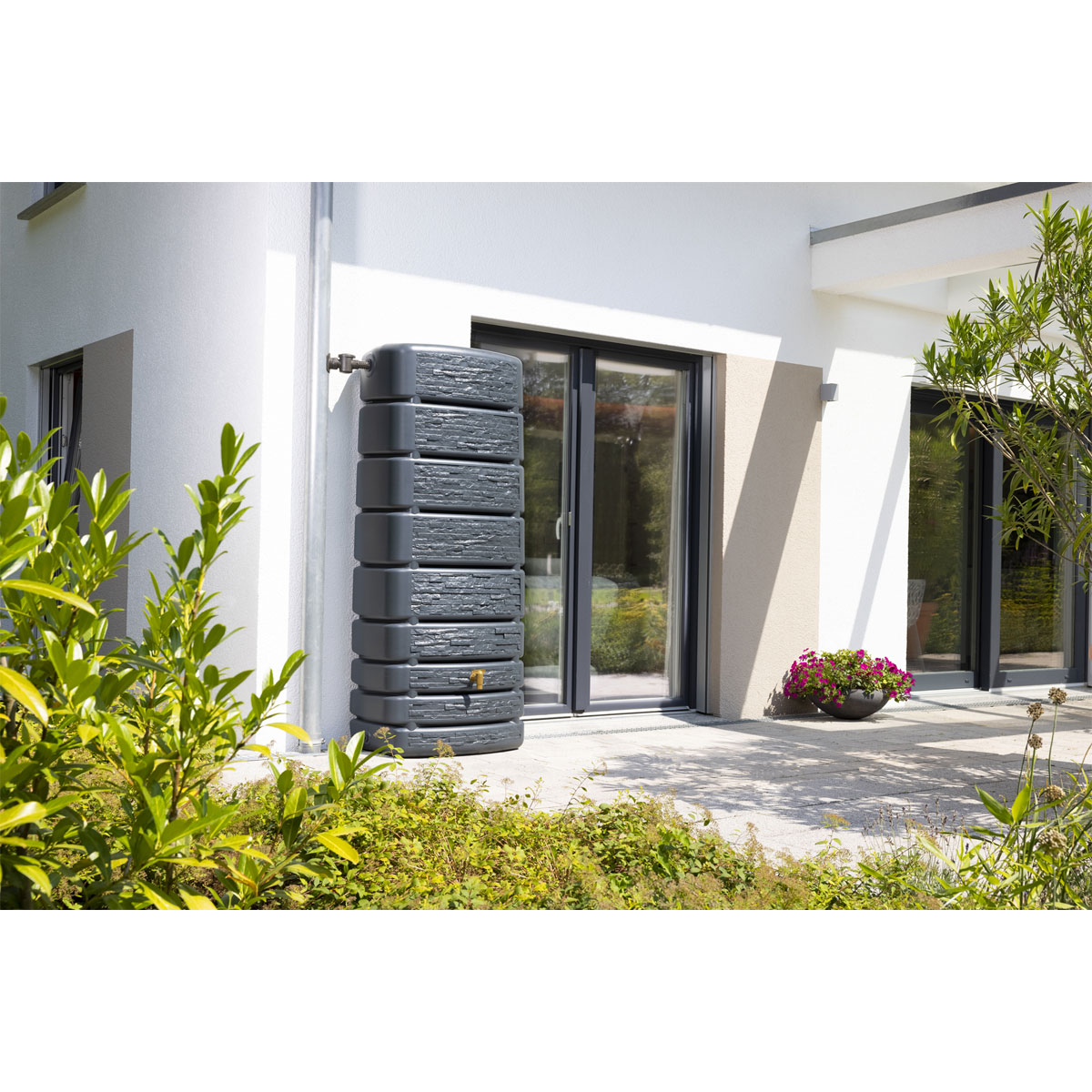 Wandtank SLIM STONE DECOR 500 L graphite grey Bild 5