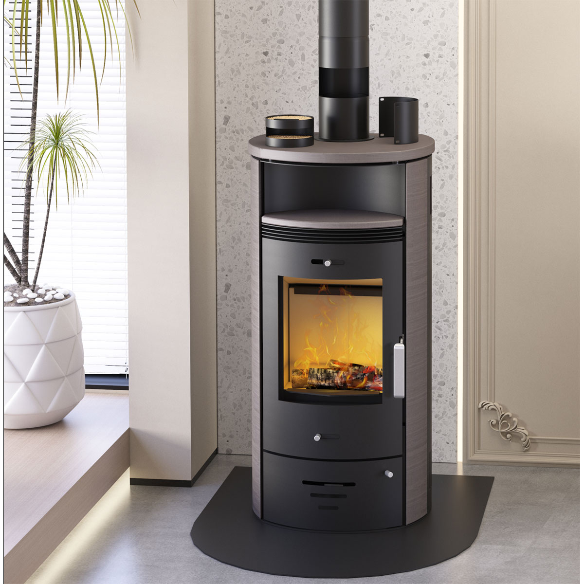 ACCENTE Kaminfilter Sauberling, Farbe: Schwarz Bild 3