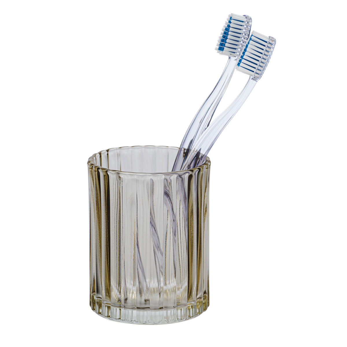 Wenko Zahnputzbecher Vetro braun Bild 3