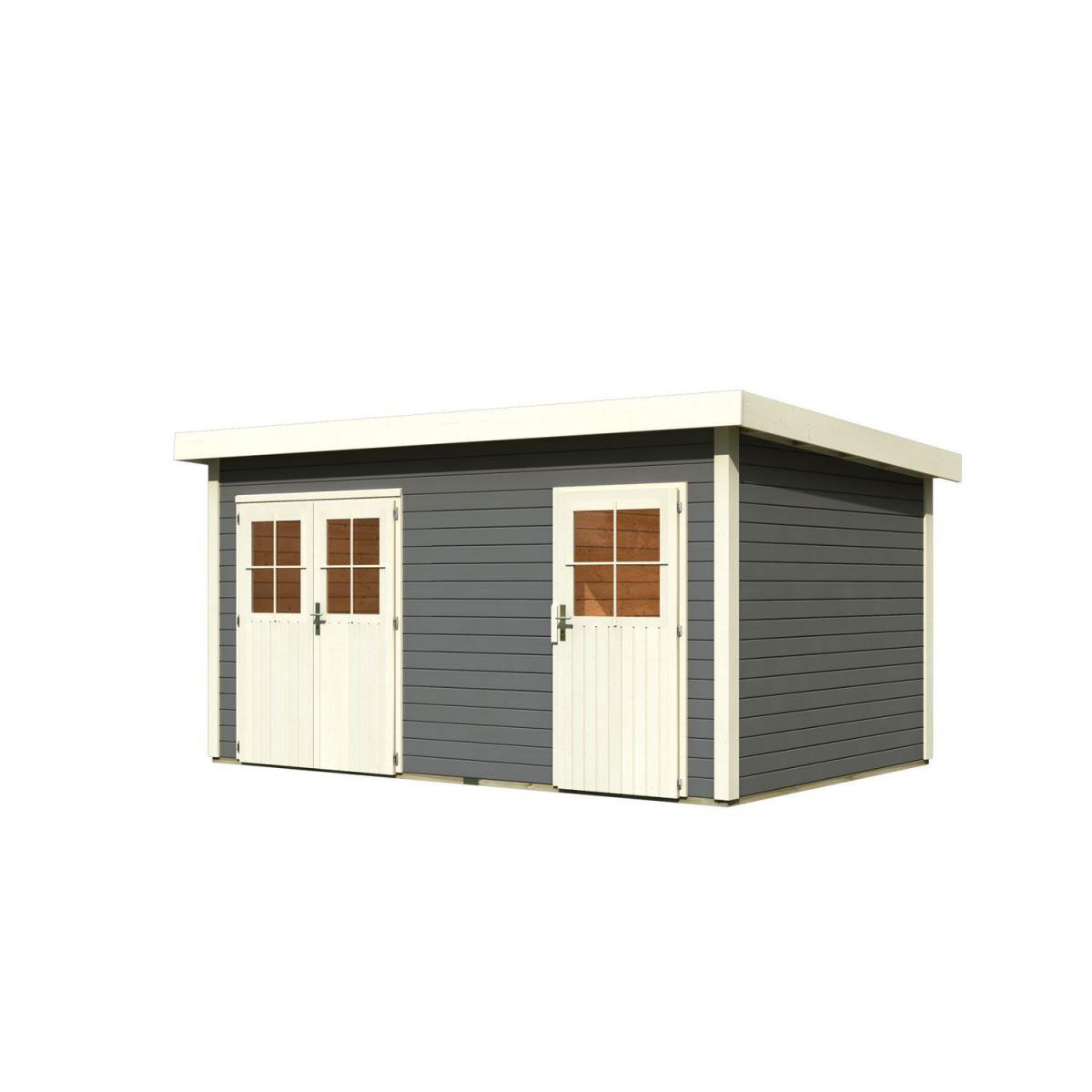 Karibu Gartenhaus Mattrup terragrau Bild 2