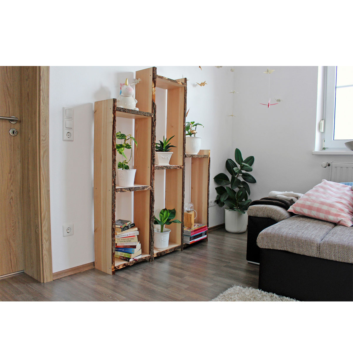 Douglasie-Massivholzbrett unbesäumt ca 120 x 30-35 cm Bild 6