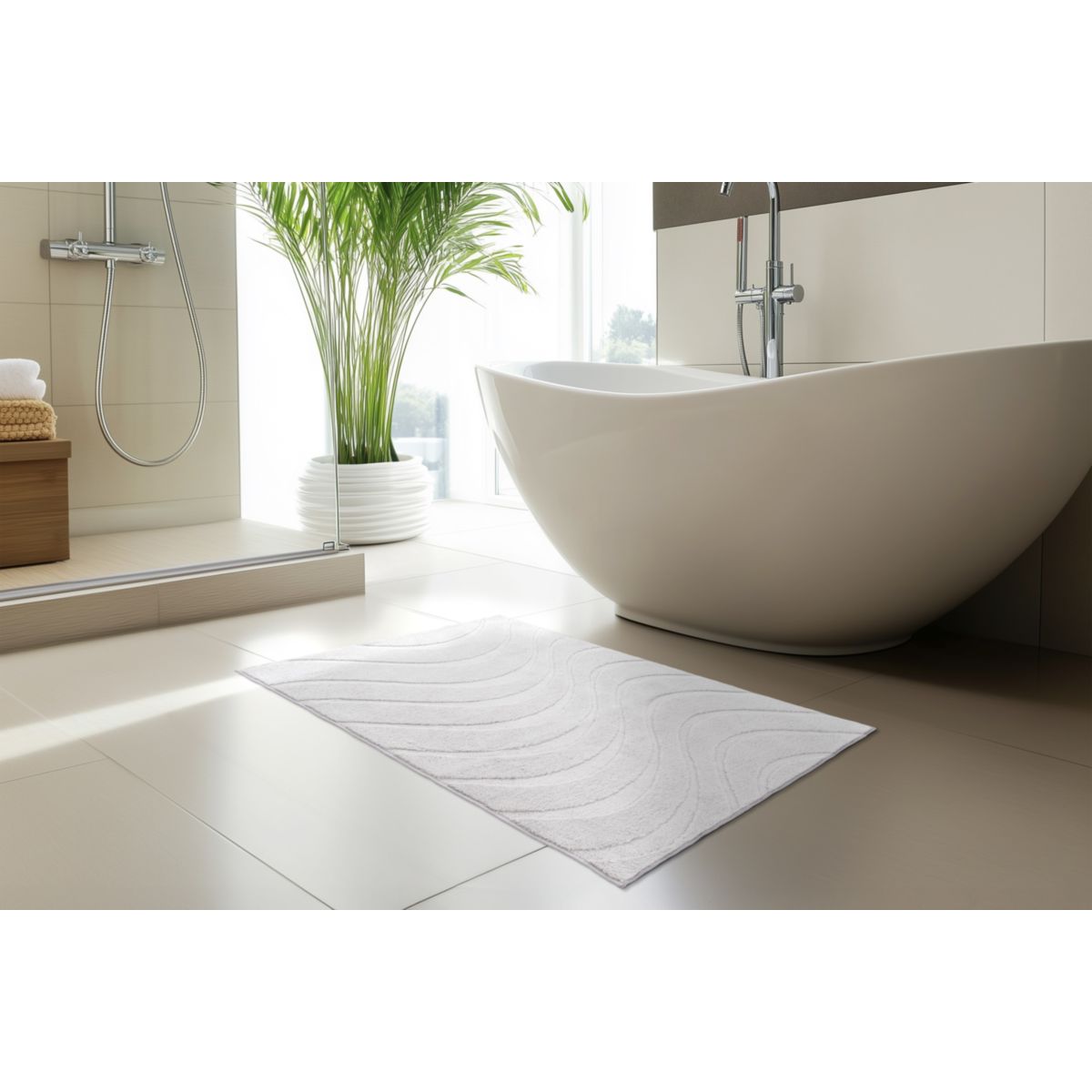 Badematte Ocean Touch 425 silber 50 x 90 cm Bild 3