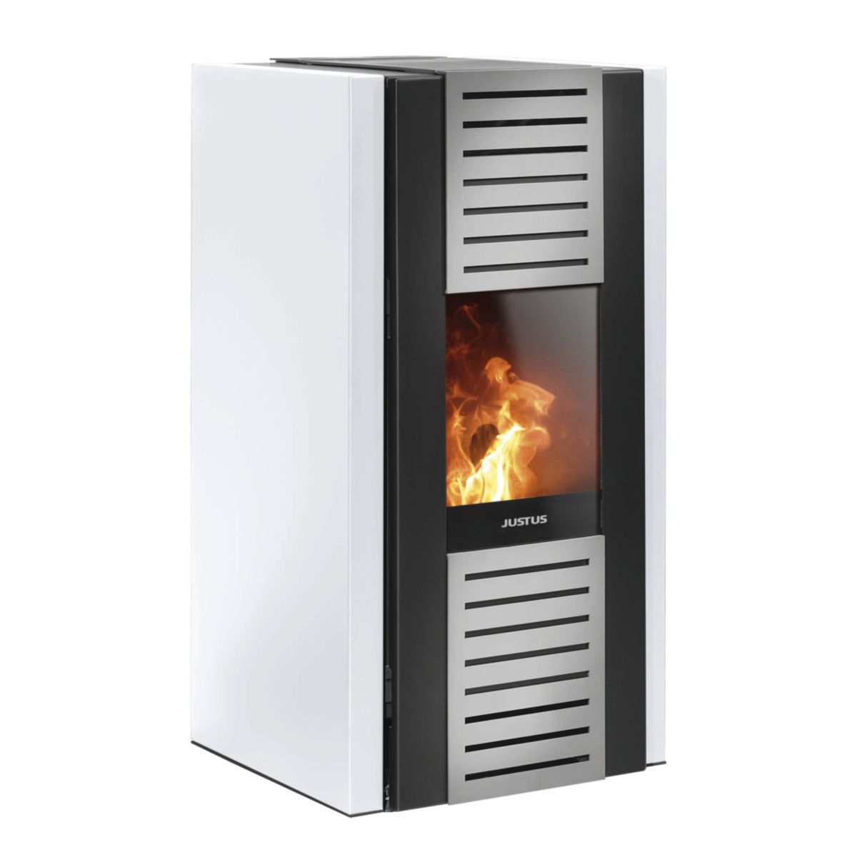 Pelletof. Sirkos Aqua 2.0Stahl Seidenweiss